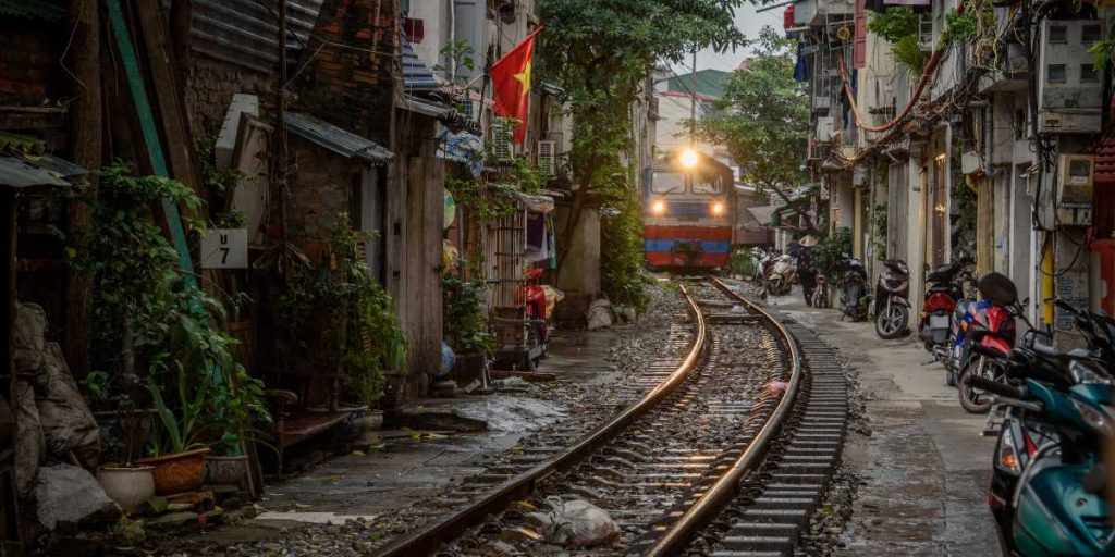Train Street Hanoi Vietnam